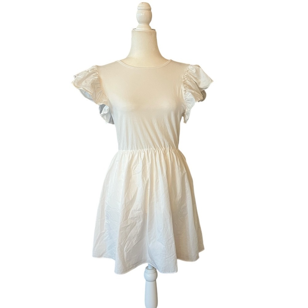 En Saison White Midi Dress Size Medium